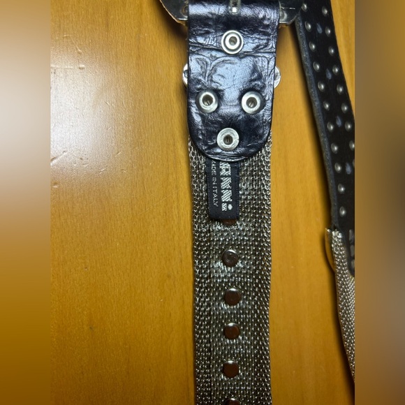 Rare Vintage Nanni heavy studded chainmail
"western" leather belt - Picture 2 of 16